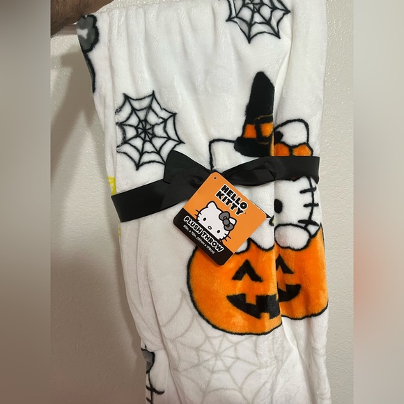 Hello Kitty Halloween Plush Throw Blanket
